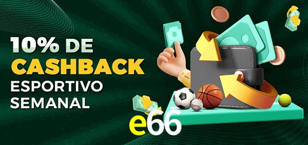 10% de bônus de cashback na e66
